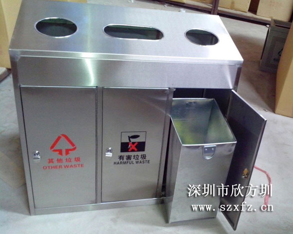 深圳供電局訂購多款垃圾桶以及園林椅和展示牌